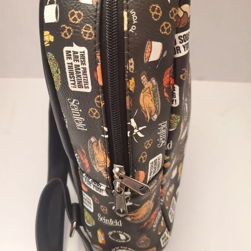 Funko Seinfeld Faux Vegan Leather Small Backpack, Jerry Seinfeld, Sitcom, Comedy